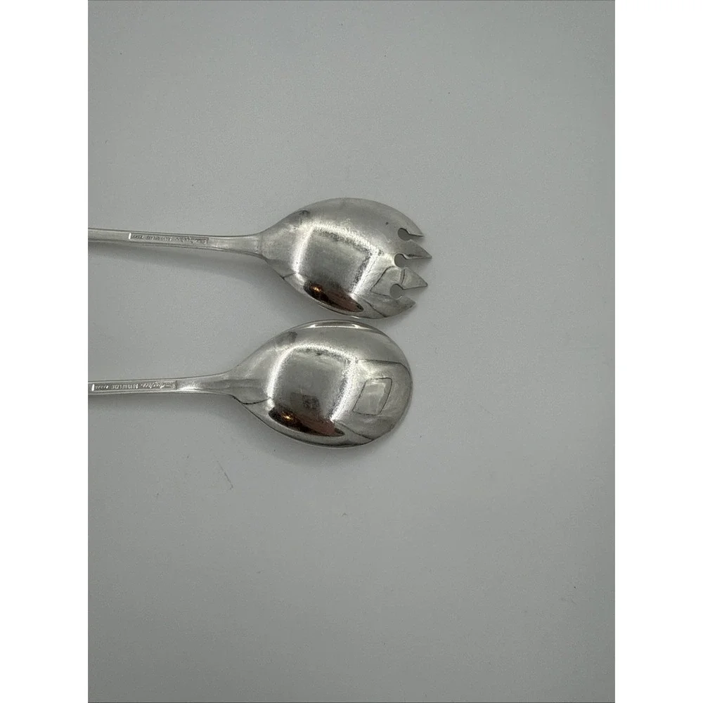 Masterpiece Japan‎ Vintage Silver plated Salad Serving Fork And Spoon